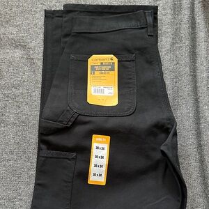 Carhartt mens  Duck work Black Loose-Fit Utility Pants size 30